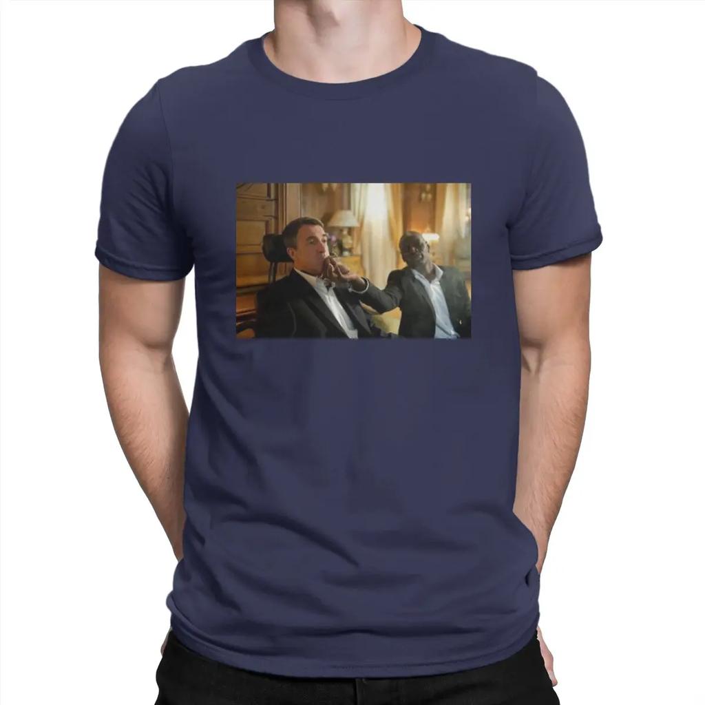 Popular Comedy Movies T Shirts Intouchables Novelty Tee Shirt Short Sleeve Round Neck T-Shirts Cotton Birthday Gift Tops Unisex