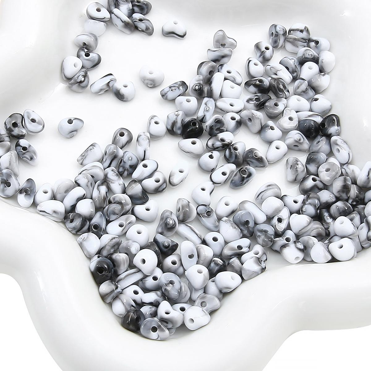 

10 г/пакет 5-8 мм акриловые бусины неправильной формы с размазанным камнем, браслет «сделай сам», ожерелье, аксессуары для изготовления ювелирных изделий 5-8mm 10g/bag