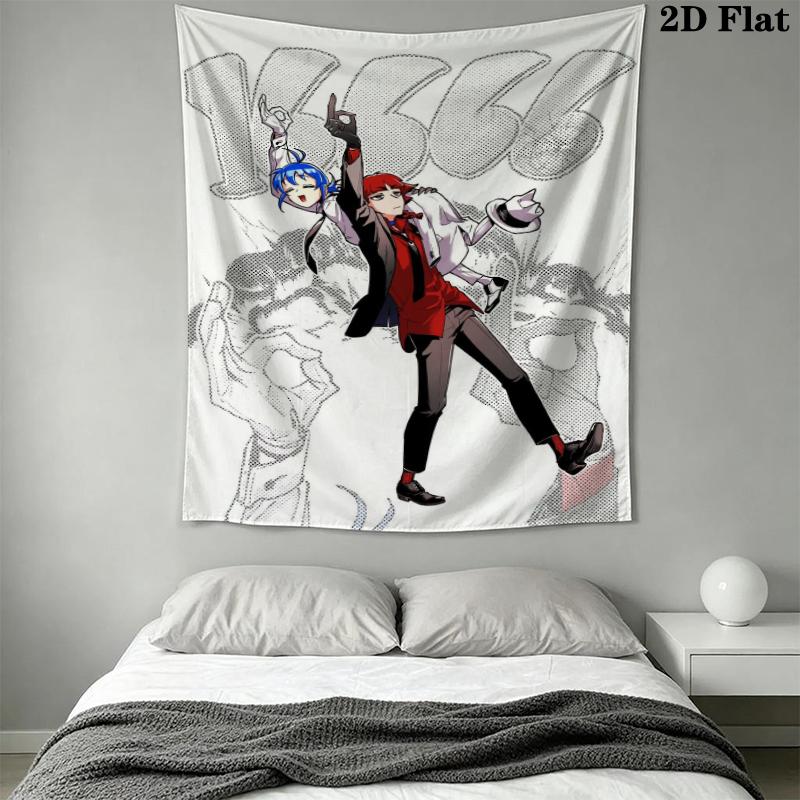 Iruma kun Wall Tapestry Aesthetic Wall Hanging Printed Fabric Blanket Decorative Tapestries for Bedroom Living Room Home Decor