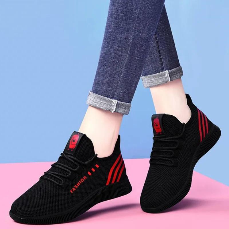 Tenis Feminino  Women Vulcanized Shoes Breathable Women Fashion Air Mesh Casual Sports Shoes Womens Sneakers Chaussure Femme