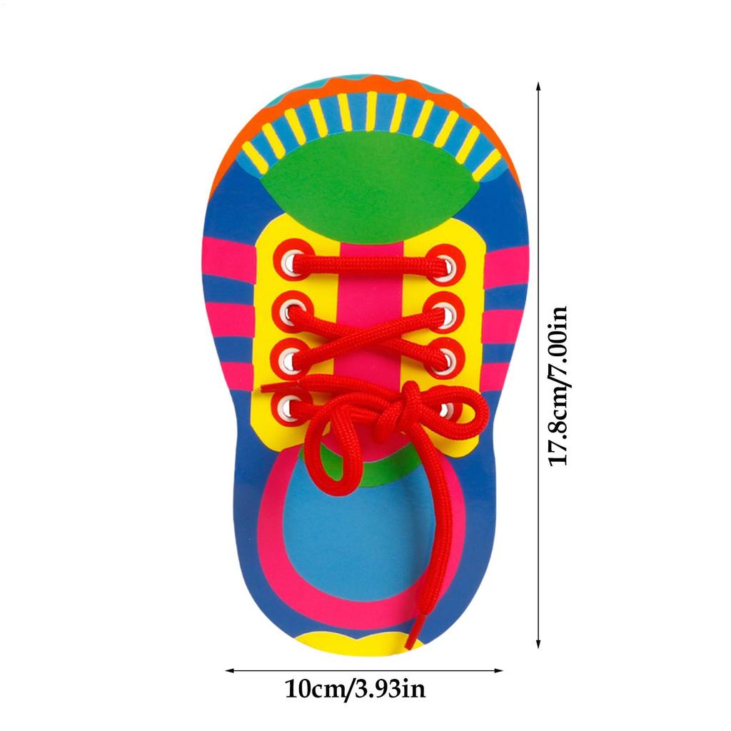 Baby Threading Lacing Toy Learn To Tie Shoelaces for Kids Fine Motor Skills Early Educational Toys Kindergarten Teaching Aid
