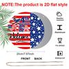 2D Flat Retro Aluminum Wall Stickers In Various Sizes. Independence Day Theme, Fourth of July American Flag, USA Door Decoration/welcome Sign. Ideal