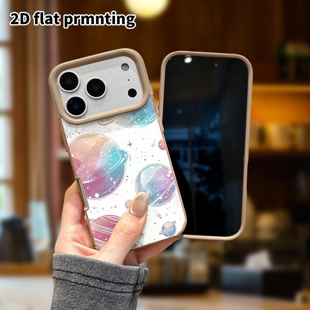 Phone Case: Lambskin 2D Flat Samsung Galaxy A34 A35 M05 M06 S20 S22 S21 FE Plus 5G Protective Case, Hand-drawn Planet, Christmas and Halloween Gift