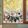 Static Cling Window Stickers Cartoon Animals Butterflies Flowers Removable No Glue Glass Door Shop Window Home Decor