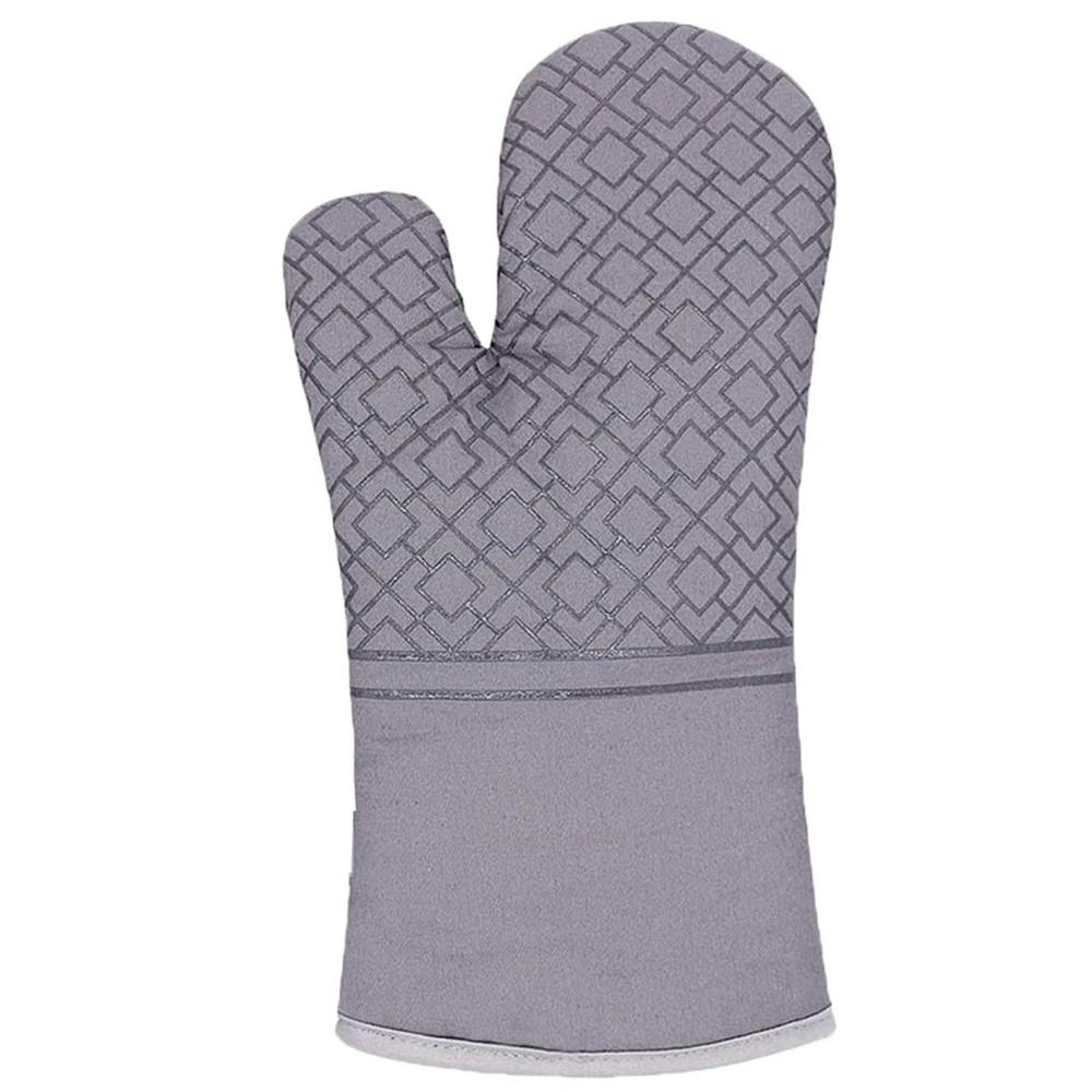 Kitchen Glove Oven Mittens and Pot Holders High Heat Resistant 600° Extra Long Supplies Bbq Utensils for Baking Microwave
