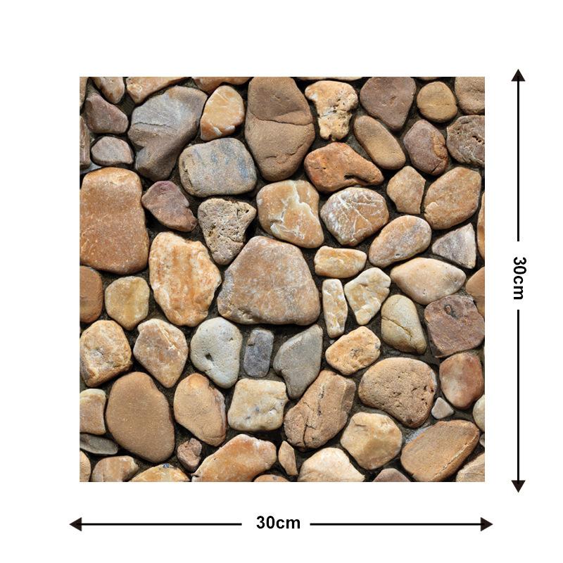 10pcs 3D Peel and Stick Wallpaper,Faux Stone Tiles Stickers,Self-Adhesive Brick Grain Wall Paste,for TV Background Home Decor