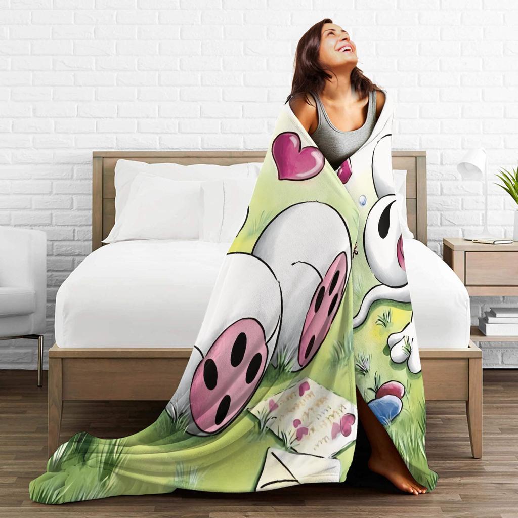 Diddl Cartoon (8) Blanket Quality Super Soft Throw Blanket Winter Airplane Travel Living Room Fluffy Bedspread