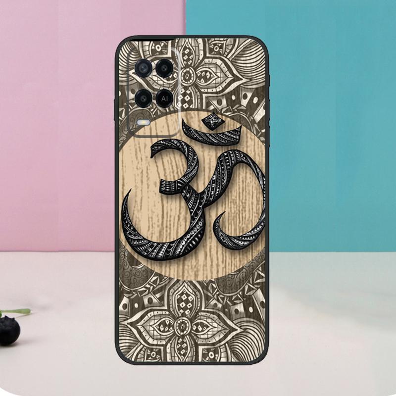 Aum om Namaste Symbol Zen Yoga Case For Oppo A60 A80 A40 A15 A16 A17 A57 A94 A74 A54 A76 A96 A18 A38 A58 A78 A98 A5 A6 Pro