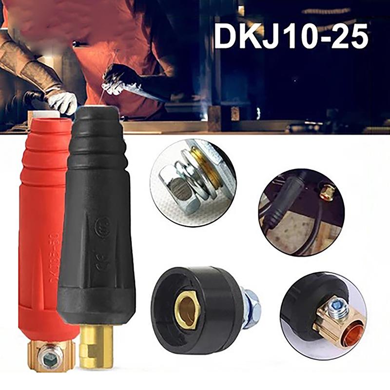 Dkj10-25 European Welding Machine Cable Welding Cable Connector Quick Fitting Male Female Cable