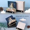 3D Memo Pad Art Fantasy Castle Shaped Desk Calendar Sticky Notes Card Craft Character Silhouette DIY Gift with Light Calendar