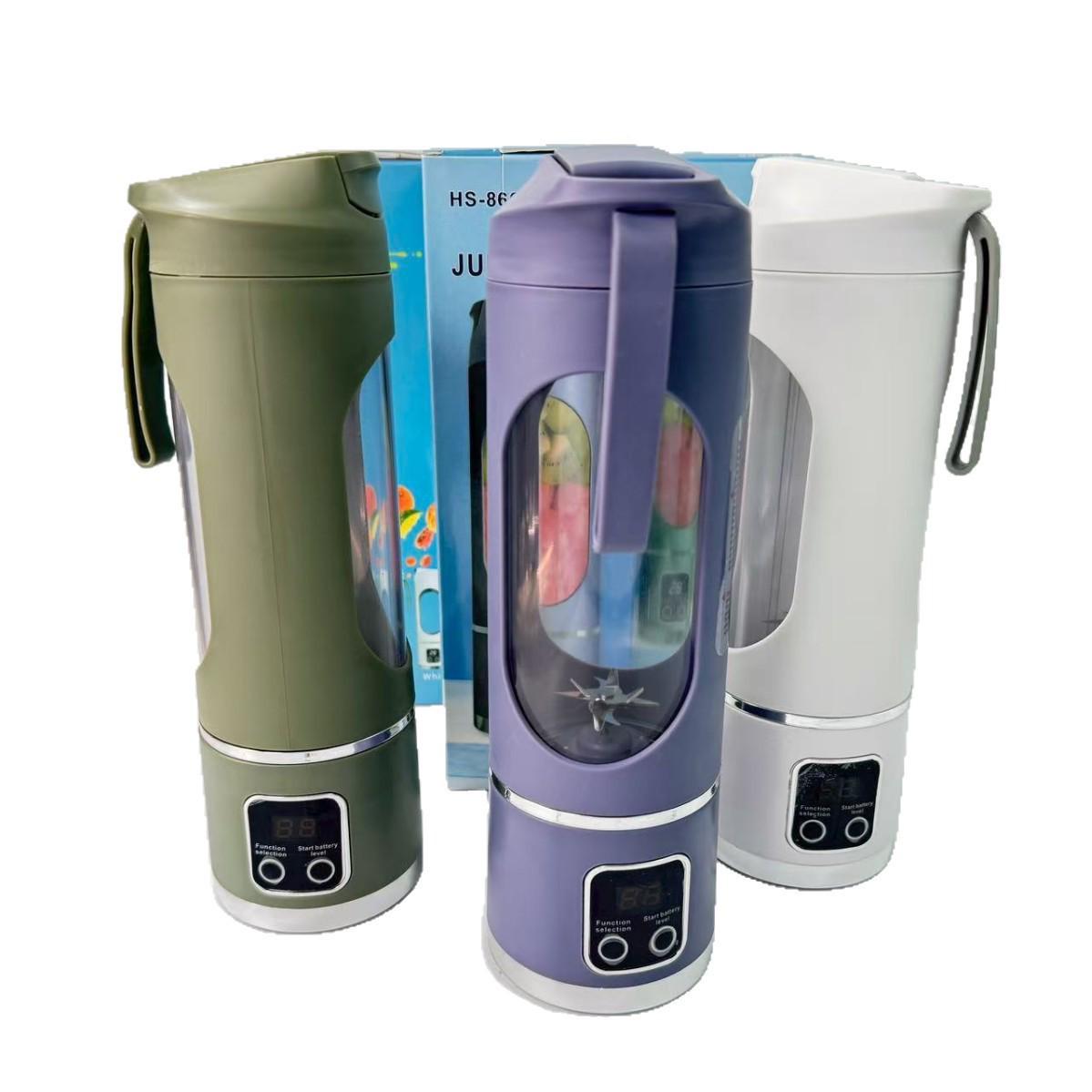 

USB Rechargeable Portable Juicer - Wireless Electric Fruit Juice Cup for Home & Travel 860 White English Version