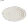 Keramikteller mit unregelmäßigem Faden, weiß, flacher Teller, Frühstücksteller, Dessertteller, Sushi-Teller, Hotel-Molekular-Food-Geschirr