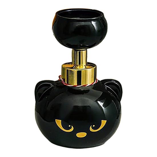 1/2/3Pcs Cat Shape Foam Soap Dispenser Black Kitten Design Reusable Soap Pump Cat Lover Bathroom Decor