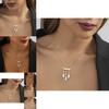Stylish Geometric Alloy Necklace Featuring Trendy Pearl Pendant And Chic Tassels