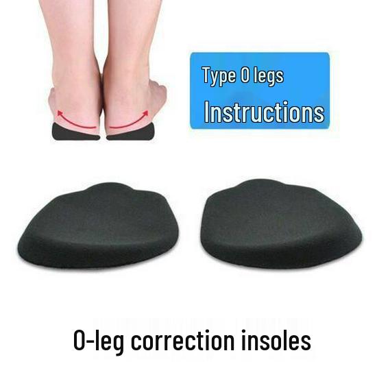 O-leg Silicone Correction Insole: 4th Gen Volcanic Magnetic Heel Pad for X/XO-Type Alignment