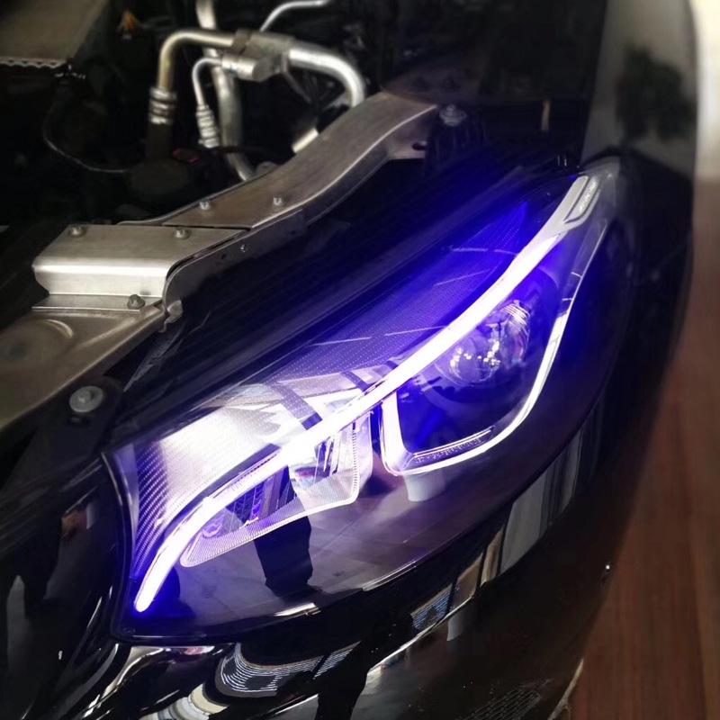 Headlight Decoder with Blue Tint for Mercedes-Benz GLC200, GLC260, and CLA