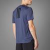 Adidas Power Workout T-Shirt Round Neck Quick-Dry Sports Fitness Short Sleeve Men Tops Dark-Blue Black JH3652
