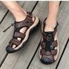 Große Herren Sommerschuhe 2026 Sommer Neue Outdoor-Strandsandalen Bequeme Rutschfeste Höhenverstellbare Freizeit-Sportsandalen