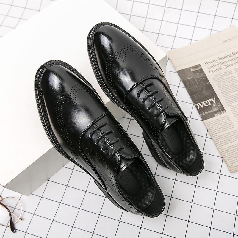 Spring new Brock carved leather shoes breathable casual business dress wedding shoes