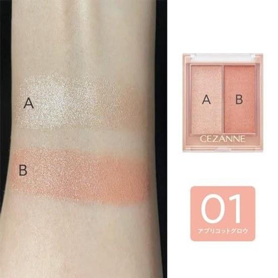 Cezanne Face Glow Color 01 Apricot 5,9g Teint Feuchtigkeit Glanz