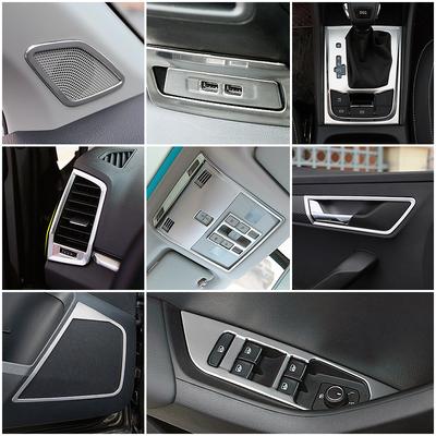 Para skoda karoq 2017-maçaneta da porta interna volante ler luz braço interruptor de elevador da janela botão guarnição modificar quadro