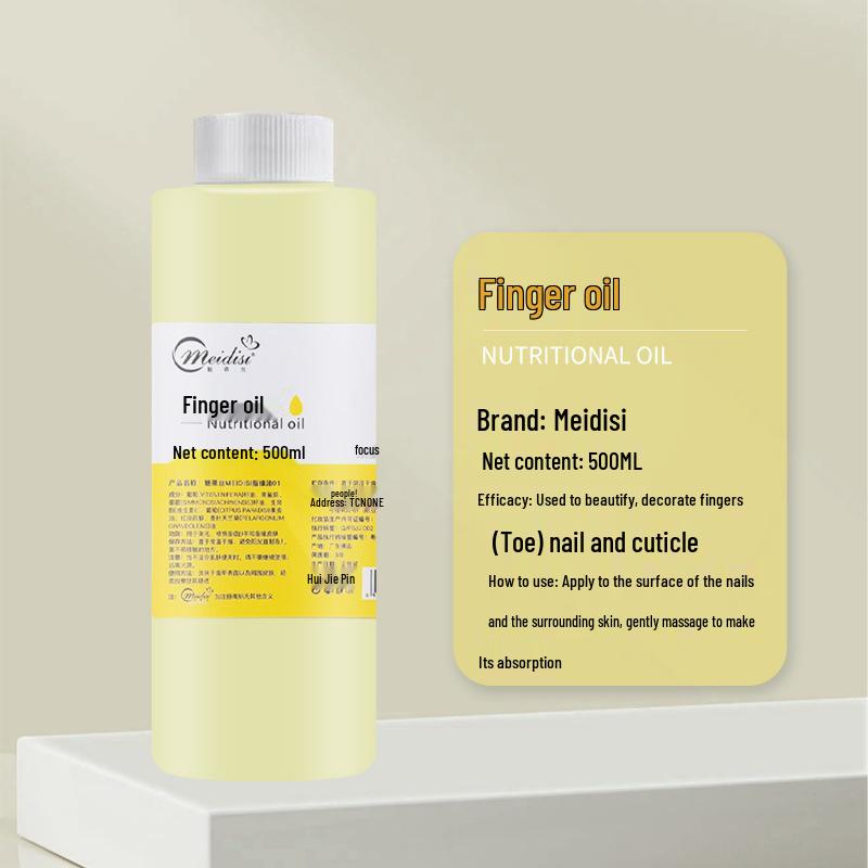 Large Bottle Nail Care Oil - Nourishing Gel for Cuticle Softening and Hangnail Reduction