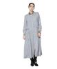Nano Universe Fringe Jacquard Narrow Shirt Size Dress, Women's, S, 020, Gray, 669-5219326
