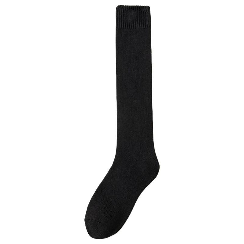 Stockings Children'S Solid Color High Tube Calf Socks Season Terry Thickened Warm And Thin Leg Socks