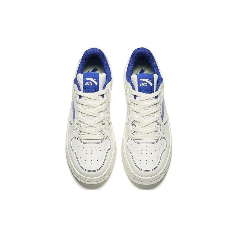 Anta Lightweight Comfortable Slip Resistant Durable Low Top Skate Shoes Men Sneakers White 912518001Q-1