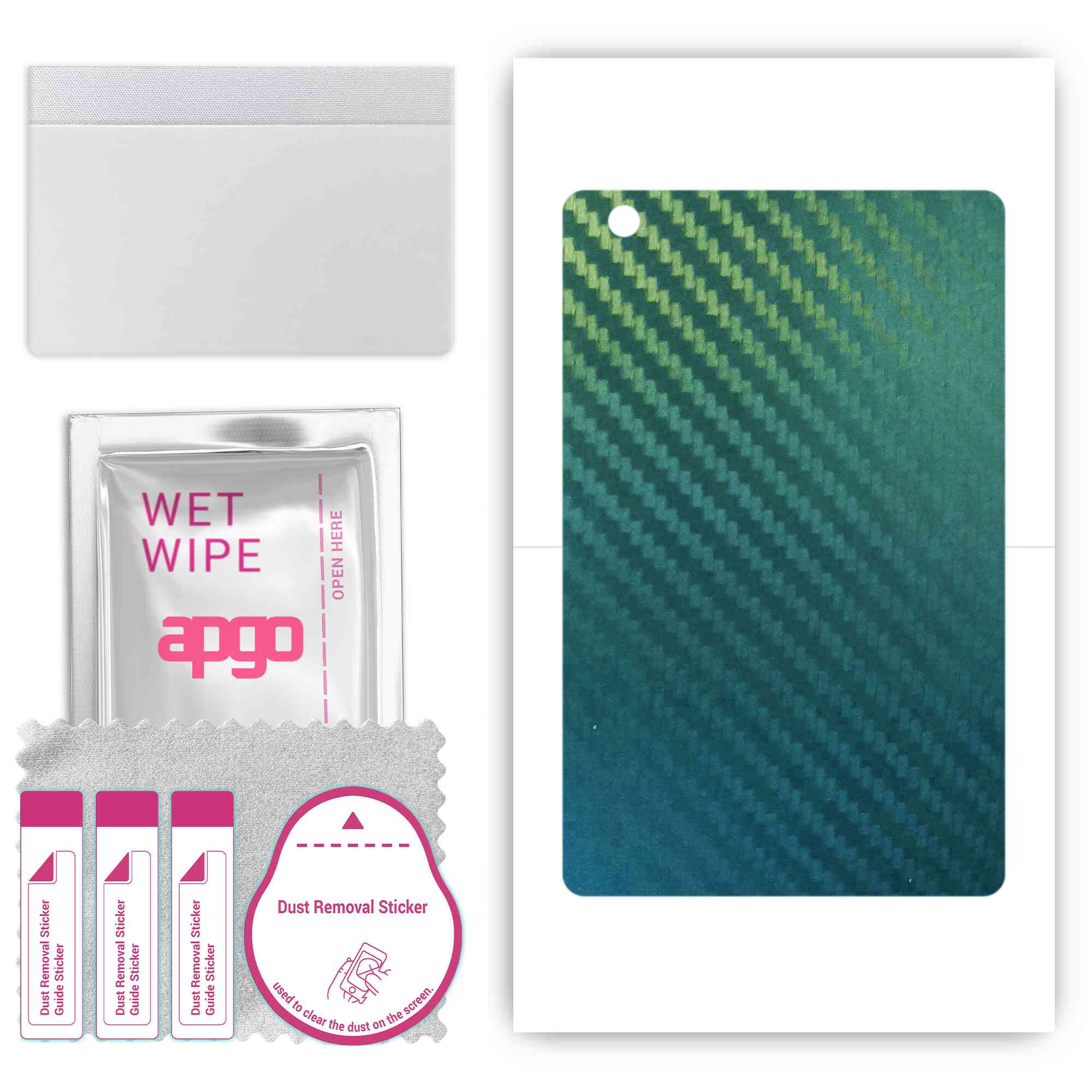 

apgo Protective Skin Sticker for the back compatible with Acer Sospiro AS8W, Wrap Film, Foil, Vinyl - Pattern Carbon Chameleon CAKA1