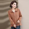 Xiaofu Women's Autumn Casual Solid Color Windbreaker Jacket