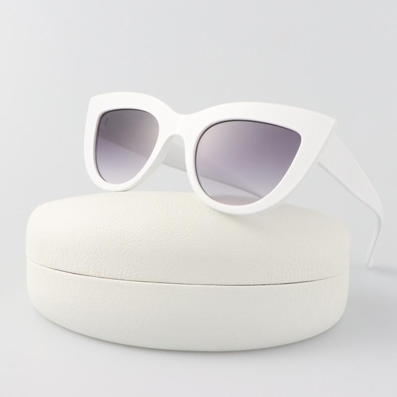 Vintage Cat Eye Sunglasses Woman Brand Designer Fashion Mirror Sun Glasses Female Retro Gradient Shades Black