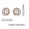 Exaggerated and light luxury multi-layer spiral Marine animal metal texture ear studs, a fashionable and versatile European and American style