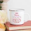 Creative Merci Maîtresse Print Mugs Coffee Cups Drinks Water Milk Cup Enamel Mug School Home Handle Drinkware Gift for Maîtresse