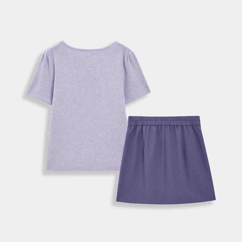 IEF 2025 Summer Plus Size French Style Two-Piece Skirt Set