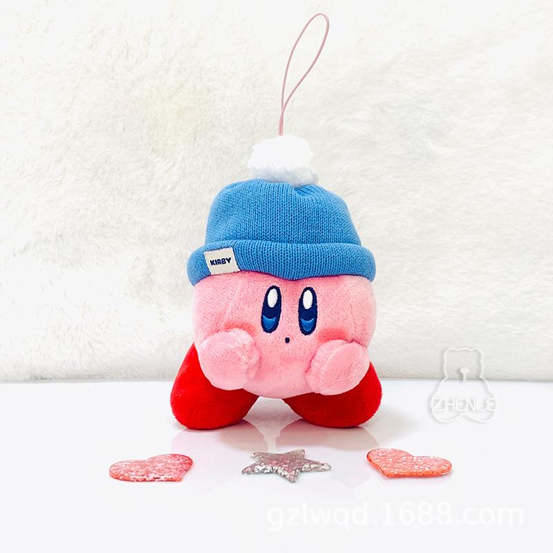 New Cute Cartoon Japanese Winter Star Kirby Waddle Dee Plush Stuffed Toy Pendant Bag Bag Hanging Decoration Festival Gift