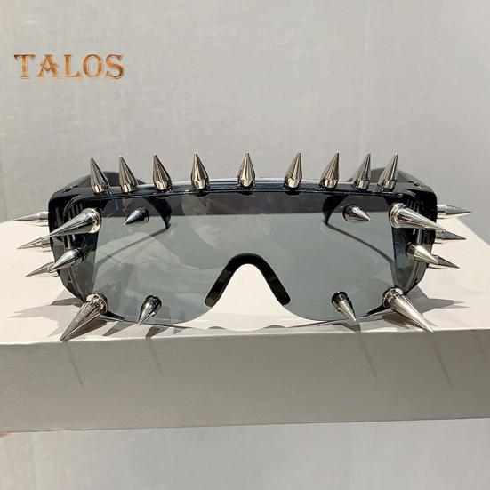 Unisex-Brille, Metallnieten, Party-Sonnenbrille, leichtes Design, Cosplay-Sonnenbrille, Schattenbrille für Damen und Herren