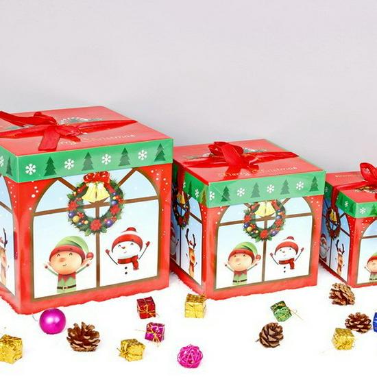 Christmas Eve Apple Gift Box Tree Decoration