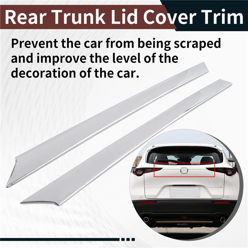 High Quality For Mazda Cx-30 Cx30 - Abs Rear Tail Trunk Lid Moulding Cover Trim Frame