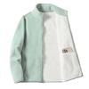 Damen Winter Polar Doppelseitige Fleecejacken Damen Herren Stehkragen Samt Outdoor mit Tasche Strickjacke Sweatshirt Damen Flanellmantel
