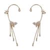 High-End Rhinestone Wheat Tassel Ear Cuff - No Piercing Needed