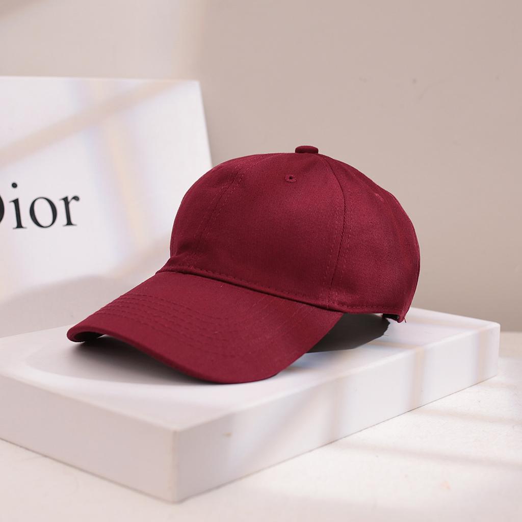 Men's and women's soft top solid color cap star ins show face small casual versatile trendy black baseball cap