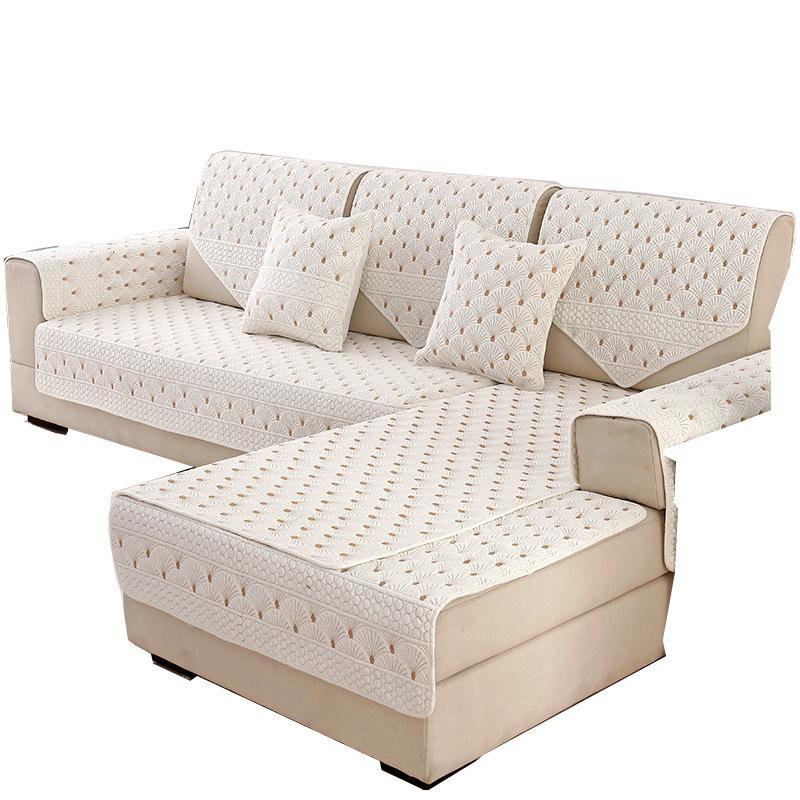 Winter Cotton Double-Sided Sofa Cushion Four Seasons Universal Non-Slip Fabric Cushion Simple Nordic Back Towel