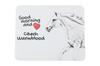 Czech Warmblood - Art-Dog markasından baskılı mouse pad, atlı kişiselleştirilmiş pad, ofis çalışanı için benzersiz alet