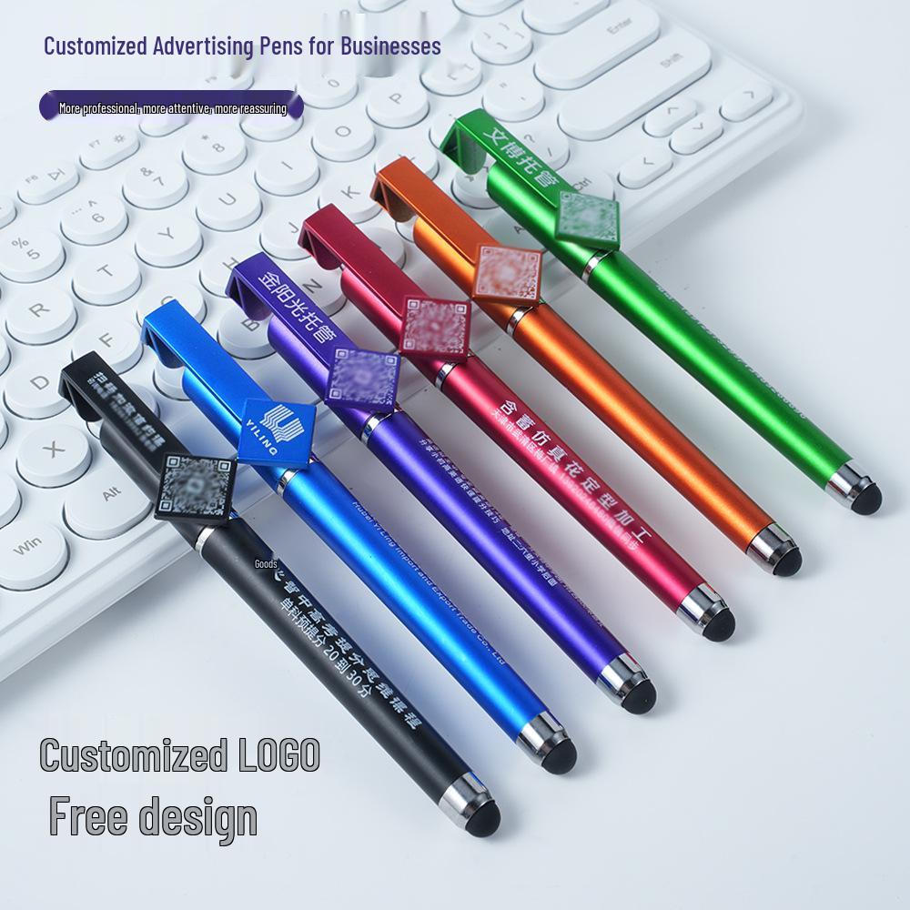 Custom Logo Multi-Functional Pen: Phone Holder, QR Code, Capacitive Touch, Promotional Signature
