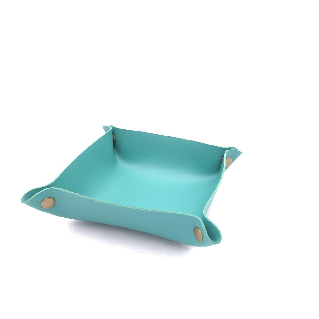 Nordic PU Leather Desktop Tray for Jewelry, Cosmetics, & Keys