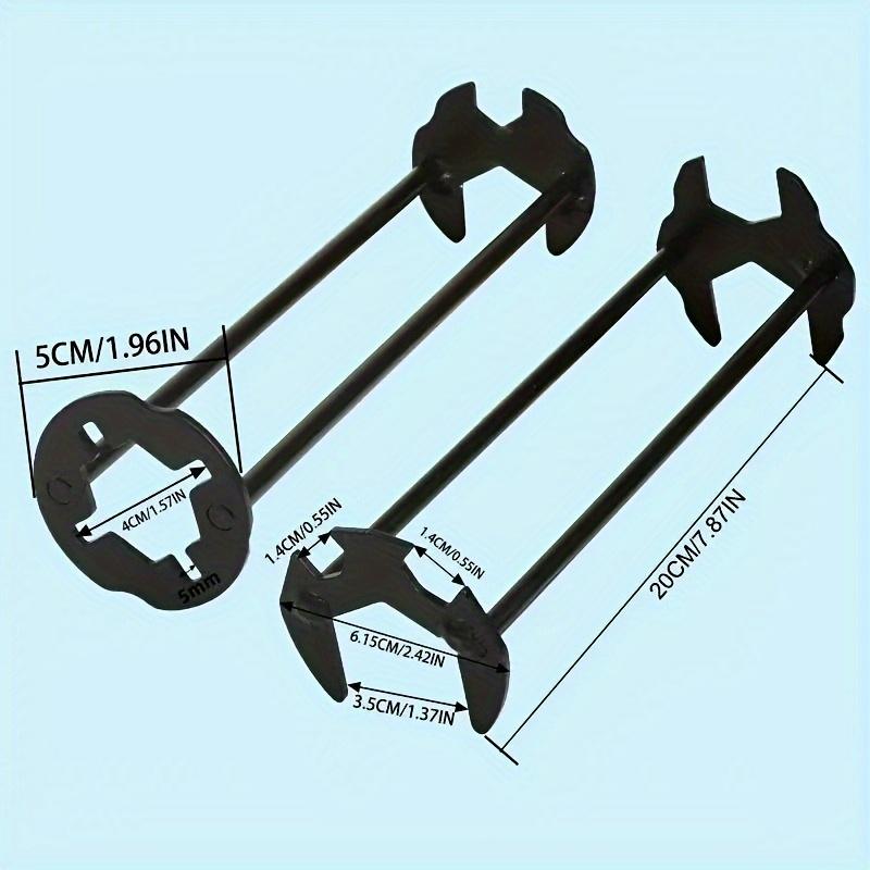 2 Stück Multifunktionales Metallschlüssel-Set, Sandabweisende Wasserdichte Spülenreparatur-Installationswerkzeuge, Universell passend für Badezimmerarmaturen und Rohrventile zur Demontage