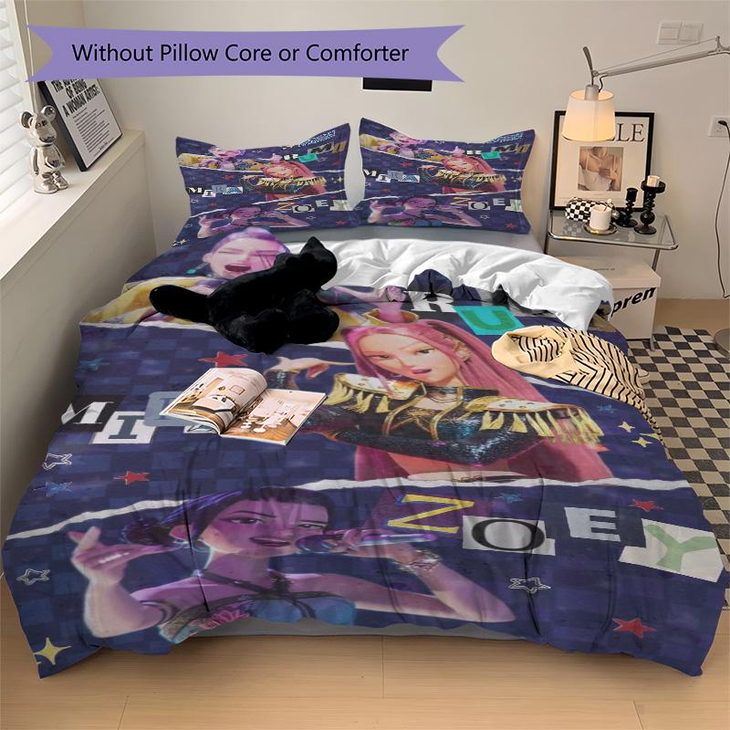 Kpop Stars Bedding 3 Piece Set Hd Print Duvet Cover Pillowcases For Teens Adult Bedroom Decoration Christmas Gift C9211309