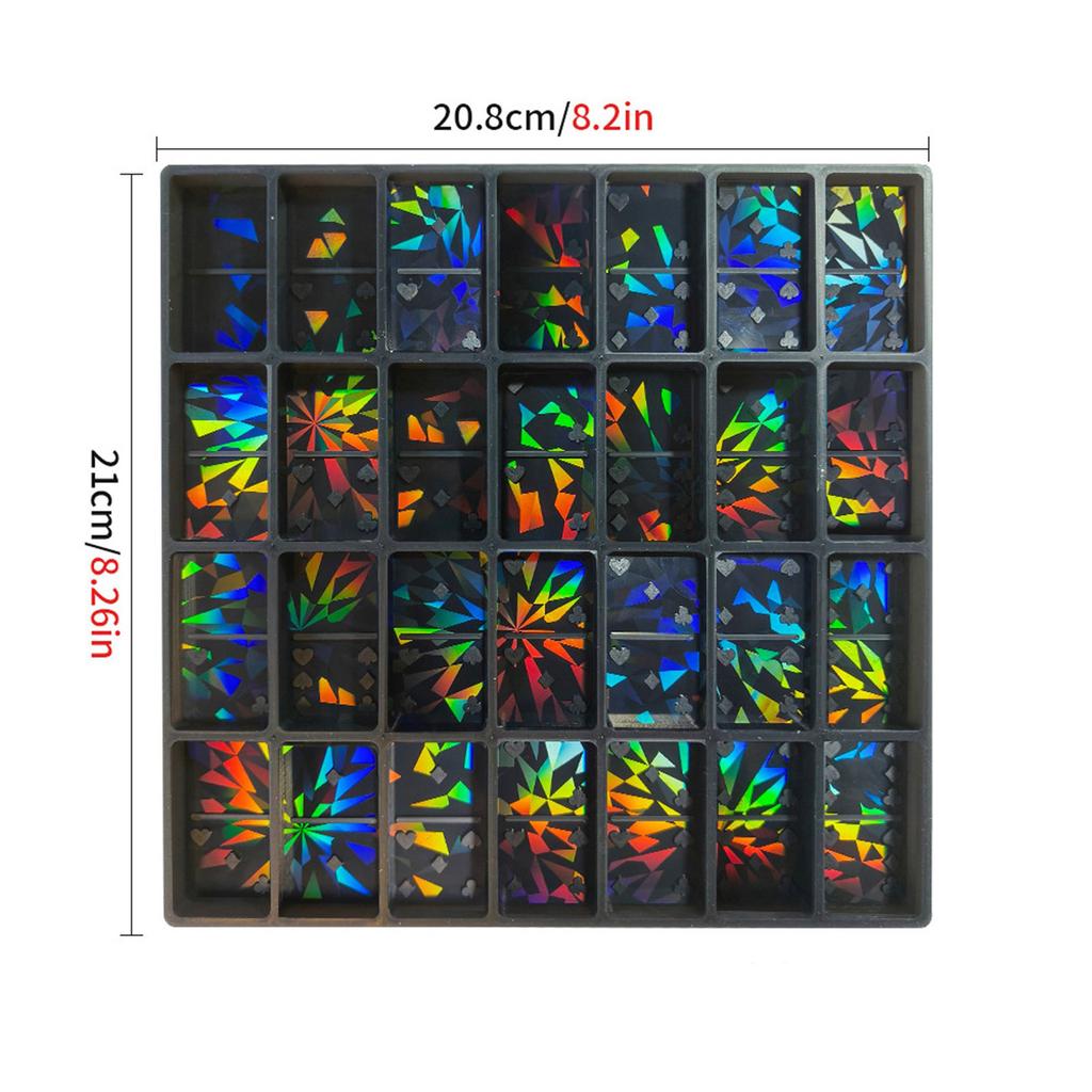 Practical Epoxy Resin Dominoes Mold With 28 Cavities Sturdy Silicone Candy Clay Molds for Jewelry And Cake Decoration
