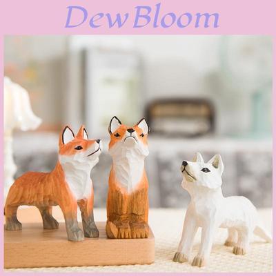Wooden Fox Car Pendant With Cute Animal Design For Office And Home Decor